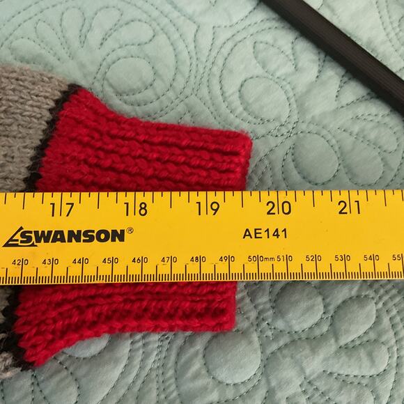 Braemar Vintage Wool Sweater Christmas Hunting Dog Design Medium Hand Knit - Picture 10 of 10